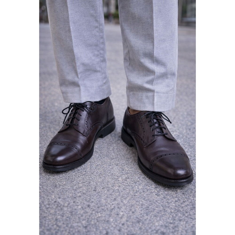 Allen Edmonds Clifton Leather Lace Up Burgundy Oxford Dress Shoes Mens size 9 B